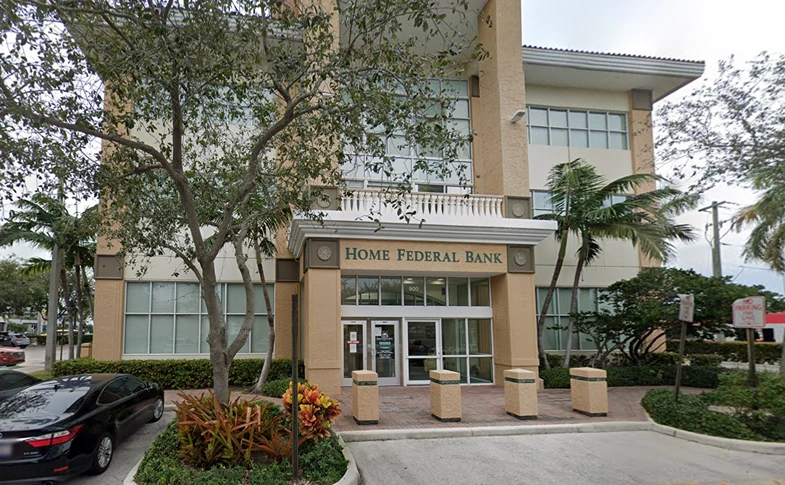 hallandale office building entrance